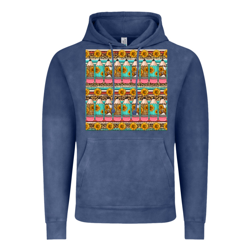 School Teacher Seamless Pattern Vintage Hoodie by HRA Design Shop | Teevron