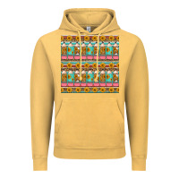 Vintage Mustard school teacher seamless pattern Vintage Hoodie - HRA Design Shop