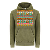 Vintage Olive school teacher seamless pattern Vintage Hoodie - HRA Design Shop