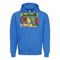 True Royal juneteenth vibes only Zipper Hoodie - MaliasSmallBusiness