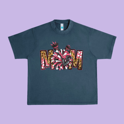 Cheer Mom Urban Heavy Tee Designed By Jasminsmagicworld