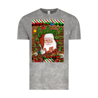 Cloud Rock Christmas Feeling Jolly Santa Vintage Tee - Artiststas