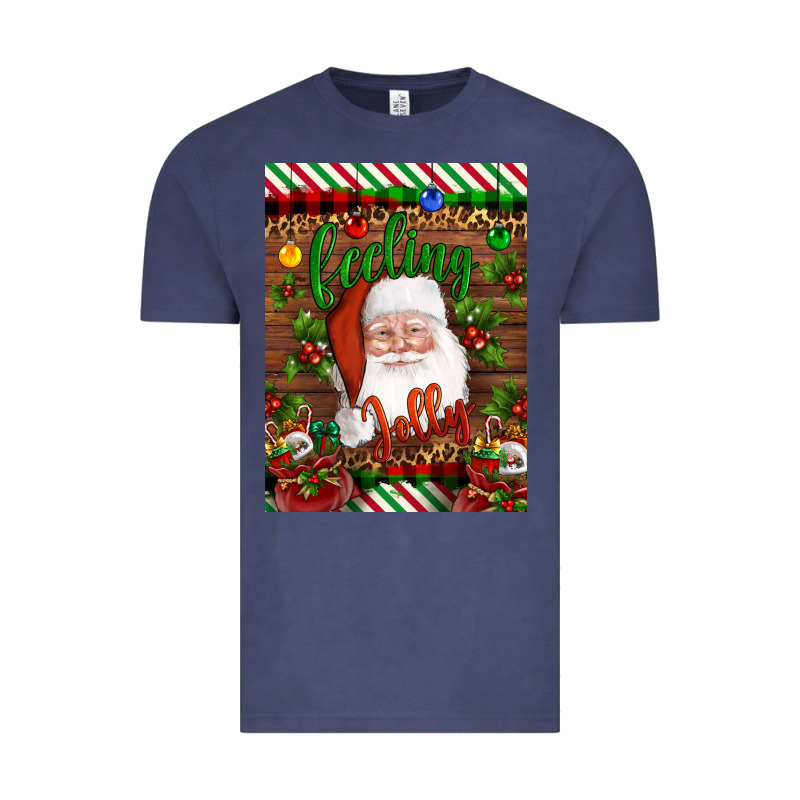Christmas Feeling Jolly Santa Vintage Tee by Artiststas | Teevron