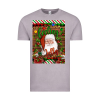 Vintage Zinc Christmas Feeling Jolly Santa Vintage Tee - Artiststas