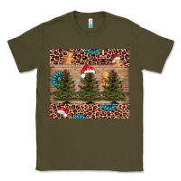 Army Green Christmas trees leopard Classic Tee - AdoDesignShop