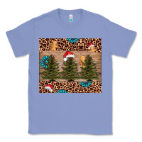 Colony Blue Christmas trees leopard Classic Tee - AdoDesignShop