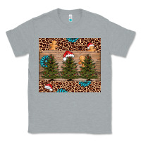 Heather Grey Christmas trees leopard Classic Tee - AdoDesignShop