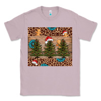 Lilac Christmas trees leopard Classic Tee - AdoDesignShop