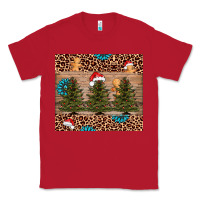 Red Christmas trees leopard Classic Tee - AdoDesignShop