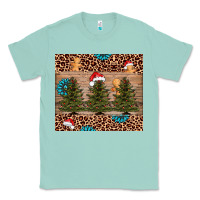 Seafoam Christmas trees leopard Classic Tee - AdoDesignShop