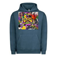 Pigment Midnight Navy mardi gras gamer Urban Hoodie - CowGirlArtShop