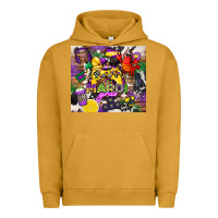 Pigment Peanut Butter mardi gras gamer Urban Hoodie - CowGirlArtShop