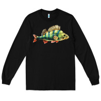Black Perch Fish Long Sleeve Tee - LillyAllenDesigns
