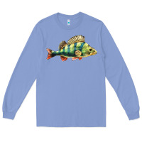 Colony Blue Perch Fish Long Sleeve Tee - LillyAllenDesigns