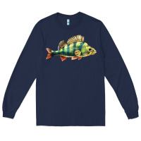 Navy Perch Fish Long Sleeve Tee - LillyAllenDesigns