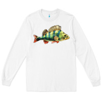 White Perch Fish Long Sleeve Tee - LillyAllenDesigns