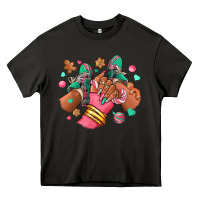 Asphalt pink christmas black girl sneakers Heavy Core Tee - RanaPortraitStore