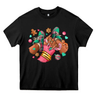 Black pink christmas black girl sneakers Heavy Core Tee - RanaPortraitStore