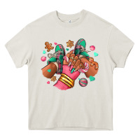 Cream pink christmas black girl sneakers Heavy Core Tee - RanaPortraitStore