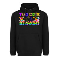Black cute and colorful pride message Heavyweight Hoodie - LillyAllenDesigns