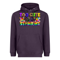 Plum cute and colorful pride message Heavyweight Hoodie - LillyAllenDesigns
