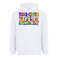 White cute and colorful pride message Heavyweight Hoodie - LillyAllenDesigns