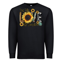 Black for the love of sunshine Premium Sweatshirt - LillyAllenDesigns