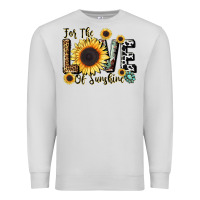 Dove Grey for the love of sunshine Premium Sweatshirt - LillyAllenDesigns