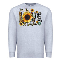 Heather Grey for the love of sunshine Premium Sweatshirt - LillyAllenDesigns
