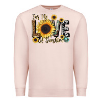 Pale Pink for the love of sunshine Premium Sweatshirt - LillyAllenDesigns