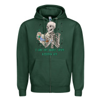 Sports Green i like my books spicy and coffee icy Zipper Hoodie - MaliasSmallBusiness