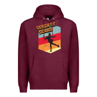 Burgundy Queen Of Tennis Premium Hoodie - Bettercallsaul