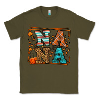 Army Green Fall Autumn Leopard Nana Classic Tee - LillyAllenDesigns