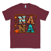 Burgundy Fall Autumn Leopard Nana Classic Tee - LillyAllenDesigns