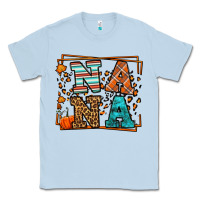Dusty Blue Fall Autumn Leopard Nana Classic Tee - LillyAllenDesigns