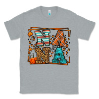 Heather Grey Fall Autumn Leopard Nana Classic Tee - LillyAllenDesigns