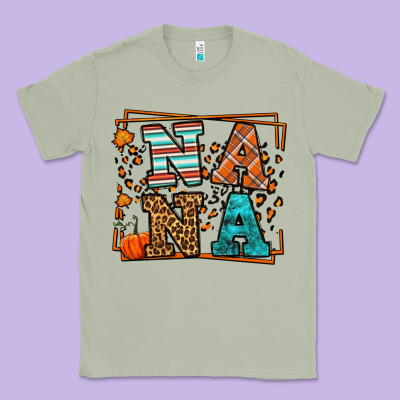Fall Autumn Leopard Nana Classic Tee Designed By Lillyallendesigns