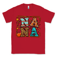 Red Fall Autumn Leopard Nana Classic Tee - LillyAllenDesigns