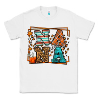 White Fall Autumn Leopard Nana Classic Tee - LillyAllenDesigns