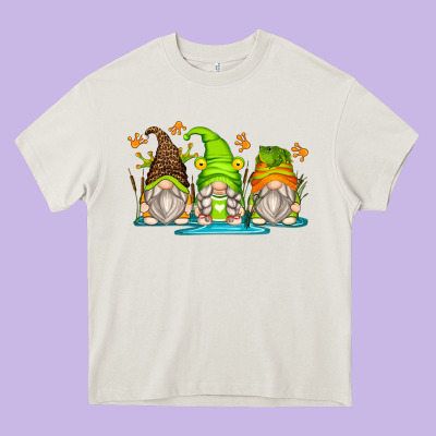 Frog Gnomes Heavy Core Tee Designed By Zillion Design Studio