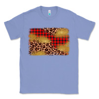 Colony Blue christmas leopard glitter background Classic Tee - AdoDesignShop