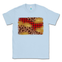 Dusty Blue christmas leopard glitter background Classic Tee - AdoDesignShop