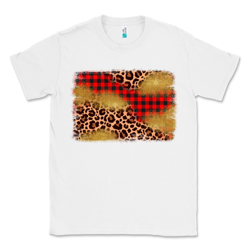 Christmas Leopard Glitter Background Classic Tee by AdoDesignShop | Teevron