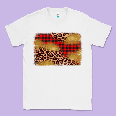 Christmas Leopard Glitter Background Classic Tee Designed By Adodesignshop