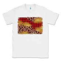 White christmas leopard glitter background Classic Tee - AdoDesignShop