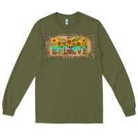 Army Green western believe leopard aztek license plate template Long Sleeve Tee - BarkalooDesign