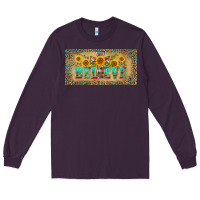 Plum western believe leopard aztek license plate template Long Sleeve Tee - BarkalooDesign