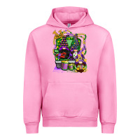 Fuchsia Pink mardi gras gnomies truck Urban Hoodie - CowGirlArtShop