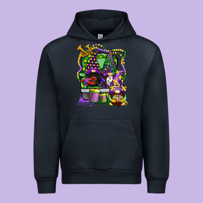 Mardi Gras Gnomies Truck Urban Hoodie Designed By Cowgirlartshop
