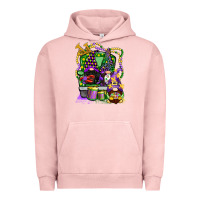 Pigment Salmon mardi gras gnomies truck Urban Hoodie - CowGirlArtShop